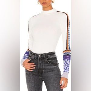 Free People Switch It Up Crochet-Trim Thermal Top